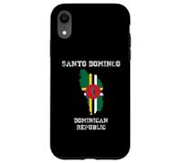 Retro Santo Domingo Dominican Republic Distressed Flag Case for iPhone XR