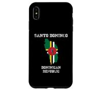 Retro Santo Domingo Dominican Republic Distressed Flag Case for iPhone XS Max