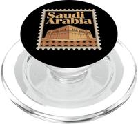 Retro Saudi Stamp I Love Riyadh Patriotic Saudis Stamp PopSockets PopGrip for MagSafe