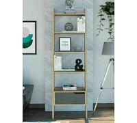 Core Products Manhattan Single Drawer 5 Shelf Ladder Bookcase - Brown - Wilko