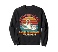 Retro SCDS Awareness Semicircular Canal Dehiscence Awareness Sweatshirt