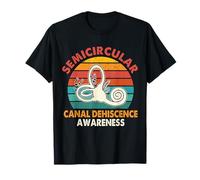 Retro SCDS Awareness Semicircular Canal Dehiscence Awareness T-Shirt