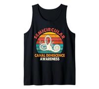 Retro SCDS Awareness Semicircular Canal Dehiscence Awareness Tank Top