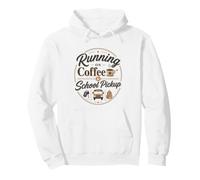 Retro School Pickup Coffee Mom Morning Humor Vibe Pullover Hoodie