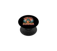 Retro Schools Out For Summer Teacher Dragon And Ball Wave PopSockets Adhesive PopGrip