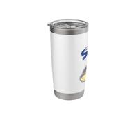 Retro Sci-Fi Art Space Rocket Stainless Steel Insulated Tumbler
