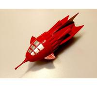Retro Sci-Fi Spaceship Model - Flash Gordon Style - Unpainted Figurine - Handmade PLA Display Piece for Desk, Shelf, or Gift