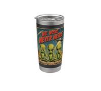 Retro Sci Fi UFO Three Wise Alien's Poster Stainless Steel Insulated Tumbler