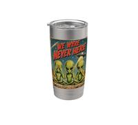 Retro Sci Fi UFO Three Wise Alien's Poster Stainless Steel Insulated Tumbler