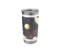 Retro Sci-Fi UFOs Flying Saucers Through Space Stainless Steel Insulated Tumbler
