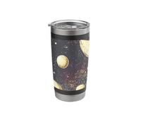 Retro Sci-Fi UFOs Flying Saucers Through Space Stainless Steel Insulated Tumbler