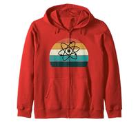 Retro Science / Atoms - Vintage Molecules / Chemistry Gift Zip Hoodie