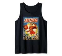Retro Science Fiction Comic Covers For Comic Con Geeks Tank Top