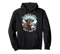 Retro Scotland is Calling and I Must Go Funny Highland Cow Pullover Hoodie