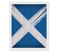 Retro Scottish Flag Diamond 5D Painting Number Kits Beginners DIY Full Drill Diamonds Paintings Home Wall Decor 16"x20"