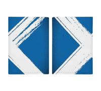 Retro Scottish Flag Travel Passport Wallet Credit Card Holder Cover Case Protector
