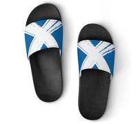 Retro Scottish Flag Women's House Slippers for Men Shower Slides Bathroom Shoes Sandals 45 (275mm)