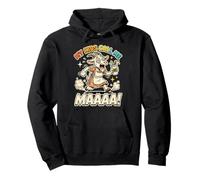 Retro Screaming Goat Mom Funny Kids Call Me Maaaa Coffee fan Pullover Hoodie