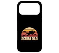 Retro Scuba Dad Sunset Scuba Diving Father Case for iPhone 17 Pro Max