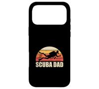 Retro Scuba Dad Sunset Scuba Diving Father Case for iPhone 17 Pro Max