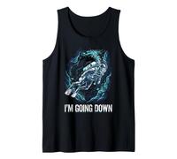 Retro Scuba Diver Scuba Flag Going Down Diving Tank Top