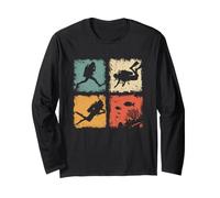 Retro Scuba Diving Dive Compilation Diver Man Woman Kid Long Sleeve T-Shirt