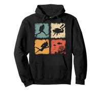 Retro Scuba Diving Dive Compilation Diver Man Woman Kid Pullover Hoodie