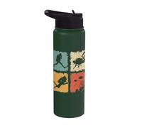Retro Scuba Diving Dive Compilation Diver Man Woman Kid Stainless Steel Insulated Water Bottle