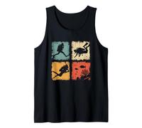 Retro Scuba Diving Dive Compilation Diver Man Woman Kid Tank Top