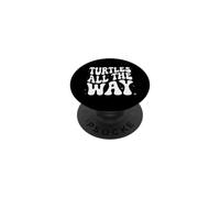 Retro Sea Turtle Turtles All The Way Oceans Lover PopSockets Adhesive PopGrip