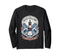 Retro Sea's Calling Sailorcore Fishermencore Long Sleeve T-Shirt