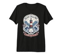 Retro Sea's Calling Sailorcore Fishermencore Premium T-Shirt