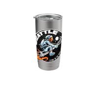 Retro Seattle Astronaut Riding Space Needle Rocket Souvenir Stainless Steel Insulated Tumbler
