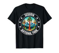 Retro Sequoia National Park Tree Hiking Camping Outdoor T-Shirt
