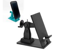 Retro Sewing Machine Shaped Phone Holder, Hands-Free Desk Mount for Sewists and Crafters, Universal Fit for All Smartphones, Compact Craft Room Accessory，Black