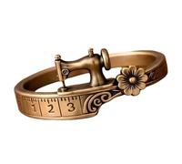 Retro Sewing Machine Themed Rings with Tape Measure and Flower Elegant Alloy Jewelry for Parties and Everyday Accessories Retro Sewing Machine Hoop