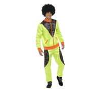 Retro Shell Suit Costume, Mens, Neon Green