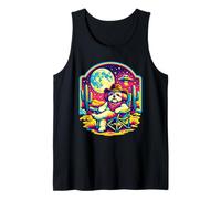 Retro Shih Tzu Clothes Cowboy Desert UFO for Kids Funny Tank Top