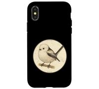 Retro Shima Enaga “Japanese Snow Fairy Bird” Design Case for iPhone X/XS