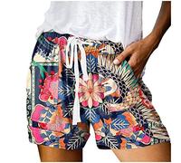 Retro shorts for women, funky shorts, women's elegant, loose shorts, women's sports, vintage hot pants, women's printed shorts, retro sports shorts, women's boxer shorts, with pockets, a, XL