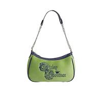 Retro Shoulder Bag with Green Embroidery Underarm Bags Handbag for Fashionable Individuals
