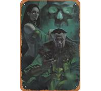 Retro Sign - GOTHAM CITY VILLAINS ANNIVERSARY GIANT #1 (ONE SHOT) CVR E RICCARDO FEDERICI RAS AND TALIA CARD STOC - Anime Metal Tin Sign film Poster for Music Cafe Bar Restaurant Supermarket Shop Film