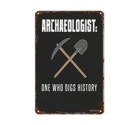 Retro Sign Toilet Green Bathroom Decor-Archaeologist One Who Digs History Archaeology Pun-Rustic Farm Decorations Cozy Home Indo& Outdowall Cute Funny Inspiring Plaques Home Office Bathroom 8x12inch
