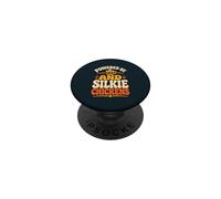 Retro Silkie Chickens PopSockets Adhesive PopGrip