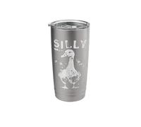 Retro Silly-Goose Funny Pun Vintage Distressed Art Stainless Steel Insulated Tumbler