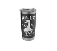 Retro Silly-Goose Funny Pun Vintage Distressed Art Stainless Steel Insulated Tumbler