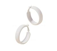 Retro Simple Acrylic Geometric Square Hollow Earrings 70s 80s 90s White Statement Bohemian Drop Earring for Women Girls, Zinc, No Gemstone