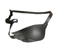 Retro Single Eye Mask, PU Leather Eye Patch Cover Blindfold, with Adjustable Elastic for Women Men Cosplay Accessories,right