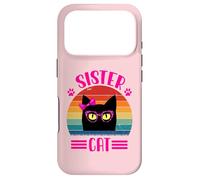 Retro Sister Cat Coquette Bow Pink Leopard Glasses Style Case for iPhone 17 Pro