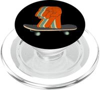 Retro Skater Hand Finger Skateboarding Vintage 70s PopSockets PopGrip for MagSafe